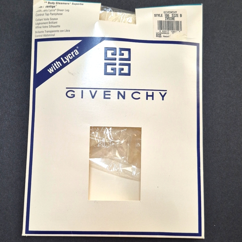 Vintage White Givenchy Sheer Leg Pantyhose B